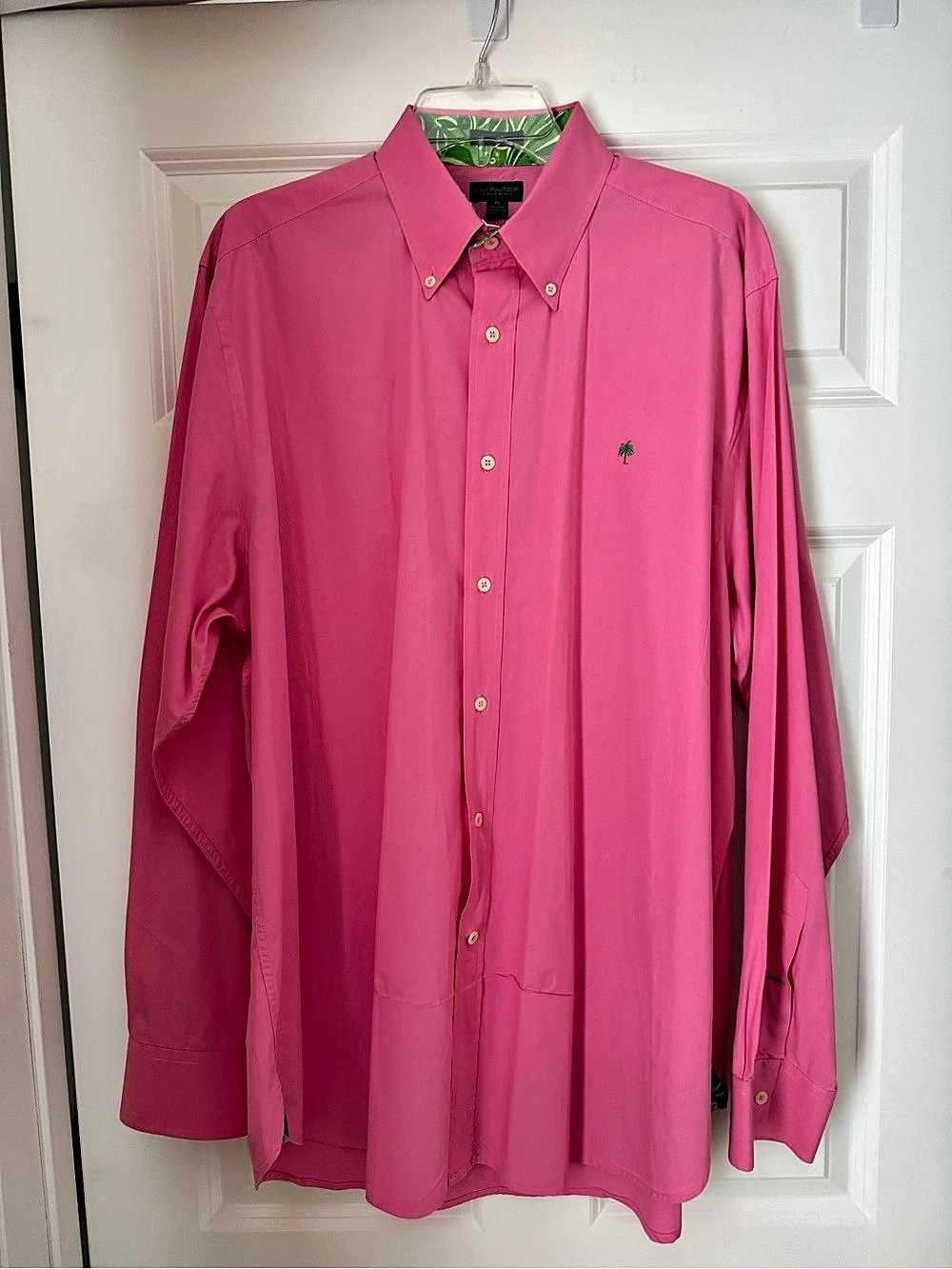 Lilly Pulitzer Men's Colony Shirt Button Down Pink Men’s XL
